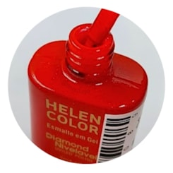 Esmalte em gel Vermelho 33 Diamond 15ml Helen Color Esmalte em gel Vermelho 33 Diamond 15ml Helen Color