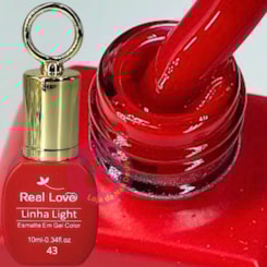 Esmalte em gel Vermelho 43 10ml Real Love Chaveirinho Esmalte em gel Vermelho 43 10ml Real Love Chaveirinho