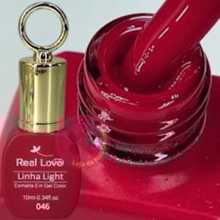 Esmalte em gel Vermelho 46 10ml Real Love Chaveirinho Esmalte em gel Vermelho 46 10ml Real Love Chaveirinho