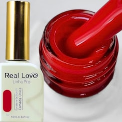 Esmalte em gel Vermelho aberto 36 Linha PRO Real Love Esmalte em gel Vermelho aberto 36 Linha PRO Real Love