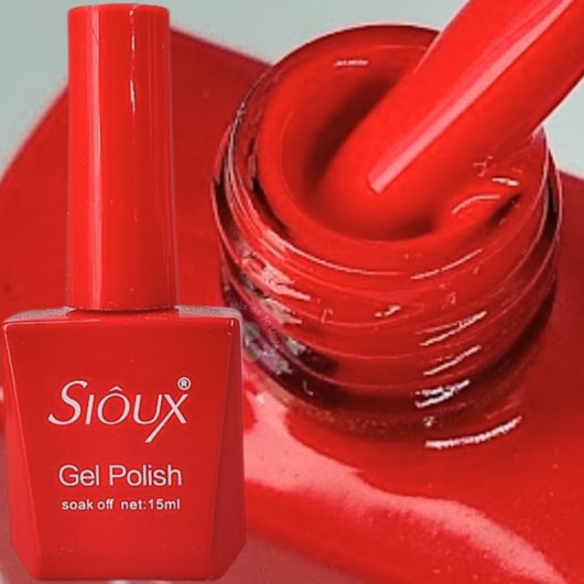 Esmalte em gel Vermelho alaranjado 29 Sioux para unhas