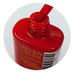Esmalte em gel Vermelho alaranjado 34 Diamond 15ml Helen Color