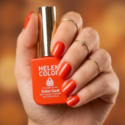 Esmalte em gel Vermelho Alaranjado Helen Color 12ml Conexão 221