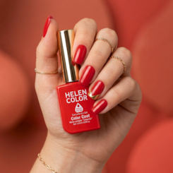 Esmalte em gel Vermelho Alaranjado Vivo Helen Color 12ml Conexão 110 Esmalte em gel Vermelho Alaranjado Vivo Helen Color 12ml Conexão 110