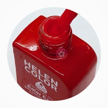 Esmalte em gel Vermelho bordô Helen Color 12ml Conexão