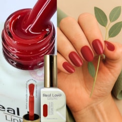 Esmalte em gel Vermelho escuro 41 Linha PRO Real Love
