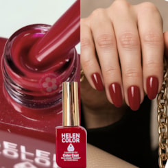 Esmalte em gel Vermelho escuro Helen Color 12ml Conexão 121 Esmalte em gel Vermelho escuro Helen Color 12ml Conexão 121