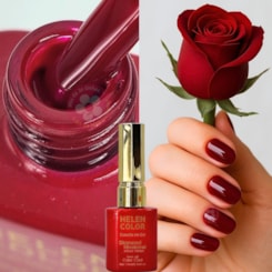 Esmalte em gel Vermelho Fechado 40 Diamond 15ml Helen Color Esmalte em gel Vermelho Fechado 40 Diamond 15ml Helen Color