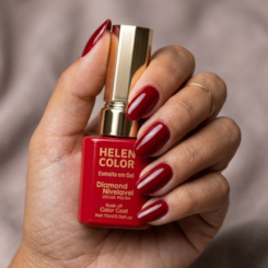 Esmalte em gel Vermelho Fechado Helen Color 15ml Diamond 40
