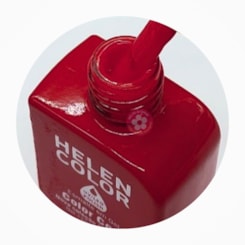 Esmalte em gel Vermelho Forte fechado Helen Color 12ml Conexão 118