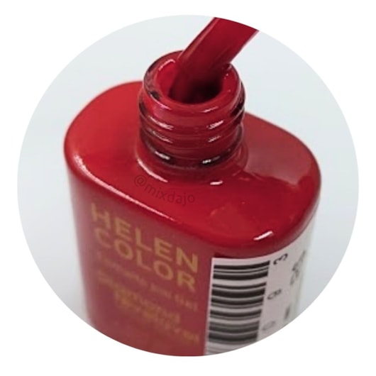 Esmalte em gel Vermelho Helen Color 15ml Diamond 39 para unhas