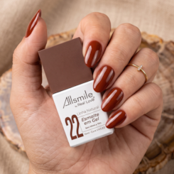 Esmalte em gel Vermelho Outono Sem TPO AllSmile Real Love 22