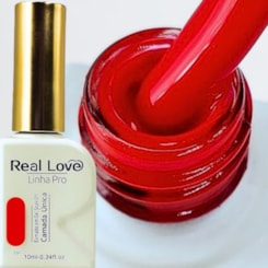 Esmalte em gel Vermelho tomate 34 Linha PRO Real Love Esmalte em gel Vermelho tomate 34 Linha PRO Real Love