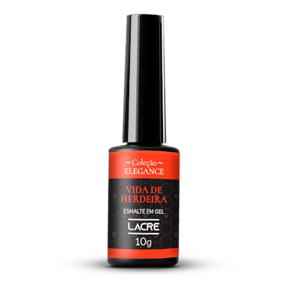 Esmalte em gel Vermelho Vida de Herdeira Lacre 10g