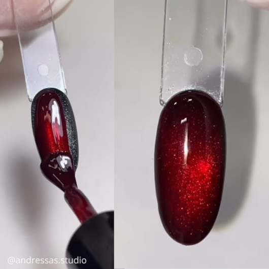 Esmalte em Gel Vermelho Vitral Brilia Nails 10g Vinho Rebu para unhas