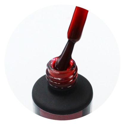 Esmalte em Gel Vermelho Vitral Brilia Nails 10g Vinho Rebu