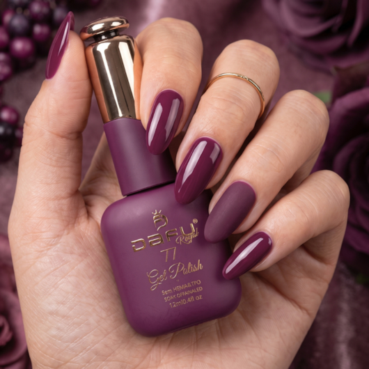 Esmalte em gel Vinho 77 Dafu 12ml Infinito Glow para unhas