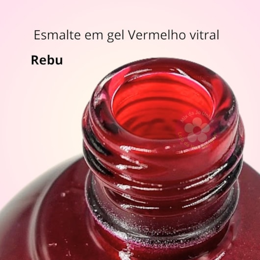 Esmalte em gel Vinho Rebu Vermelho vitral Any Love 10g Marsala para unhas