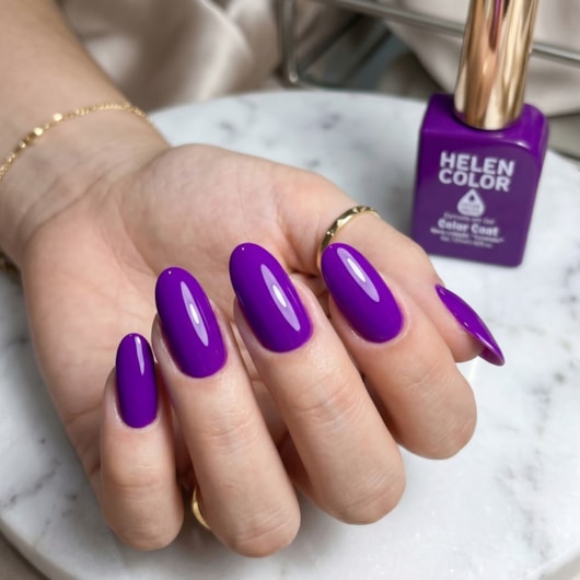 Esmalte em gel Violeta Helen Color 12ml Conexão 164 para unhas