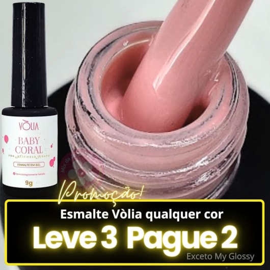 Esmalte em gel Volia Baby coral 9g para unhas