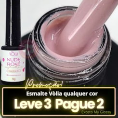 Esmalte em gel Volia nude rose 9g Esmalte em gel Volia nude rose 9g