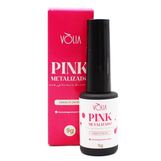 Esmalte em gel Volia Pink Metalizado 9g - Imagem principal - aa450cc8-8276-4619-91e7-0cd58403092f