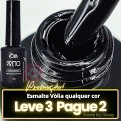 Esmalte em Gel Volia Preto 9g Esmalte em Gel Volia Preto 9g