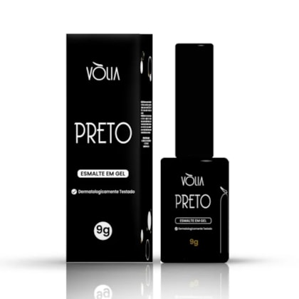 Esmalte em Gel Volia Preto 9g