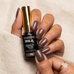 Esmalte Gel Marrom acinzentado Brilia 10g UV/LED Misteriosa Esmalte Gel Marrom acinzentado Brilia 10g UV/LED Misteriosa
