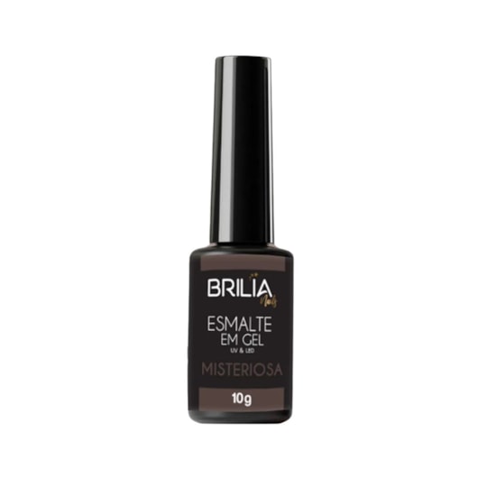 Esmalte Gel Marrom acinzentado Brilia 10g UV/LED  Misteriosa para unhas