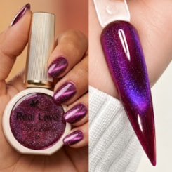 Esmalte gel olho de gato Real Love Refletivo 16 Magnético