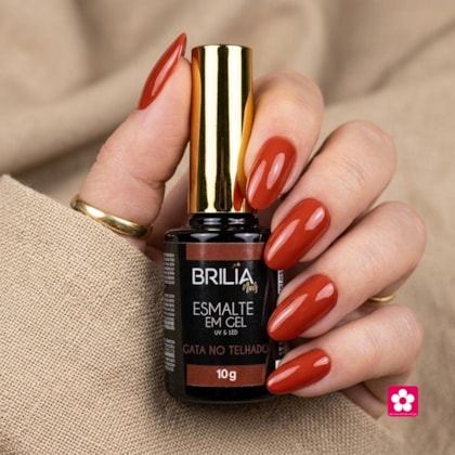 Esmalte Gel Telha Brilia 10g UV/LED  Gata no telhado
