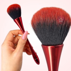 Espanador De Pó Macio Para Unhas Preto e vermelho Espanador De Pó Macio Para Unhas Preto e vermelho