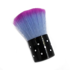 Espanador Macio Para Unhas Com Strass Cor: Azul E Roxo Espanador Macio Para Unhas Com Strass Cor: Azul E Roxo