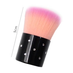 Espanador Macio Rosa E Lilás Para Unhas Com Strass Escovinha Espanador Macio Rosa E Lilás Para Unhas Com Strass Escovinha