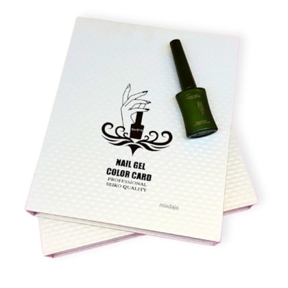 Expositor Álbum Esmalte Gel Decorações Card Branco Pequeno