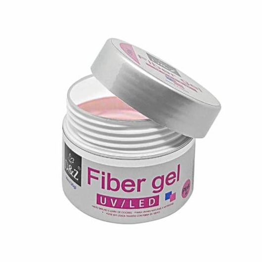 Fiber Gel D&Z T3 30ml Pink Nude para unhas