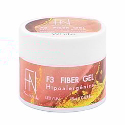 Fiber Gel F3 Fan Nails UV/LED 15g Cor: Branco Fiber Gel F3 Fan Nails UV/LED 15g Cor: Branco