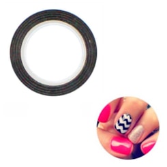 Fita Preta Zig Zag Decorativa Para Unhas Fita Preta Zig Zag Decorativa Para Unhas