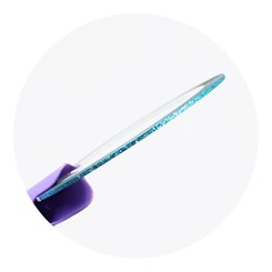 Fitilho Azul Cristal com Glitter 1mm