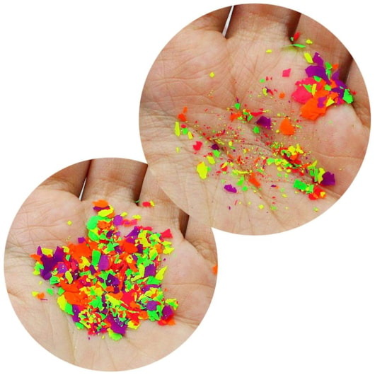 Flakes Neon 5 Opções P/ Encapsulamento para unhas