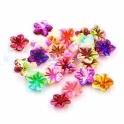 Flor De Lótus 3D 6mm 100 Peças Flor De Lótus 3D 6mm 100 Peças