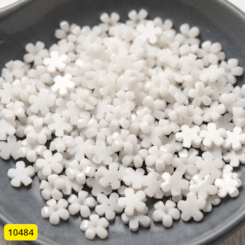 Flor Jasmim Branca 3mm 200 Peças