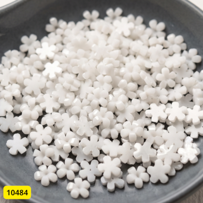 Flor Jasmim Branca 3mm 200 Peças