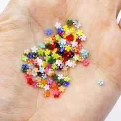 Flor Jasmim Mix 3mm 200 Peças Flor Jasmim Mix 3mm 200 Peças