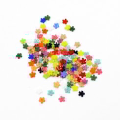 Flor Jasmim Mix 3mm 200 Peças Flor Jasmim Mix 3mm 200 Peças