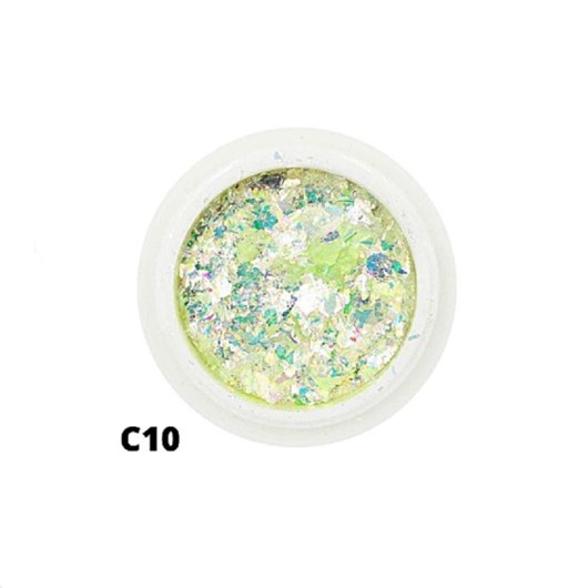 Foil De Glitter Cor: C10 - Furta Cor para unhas