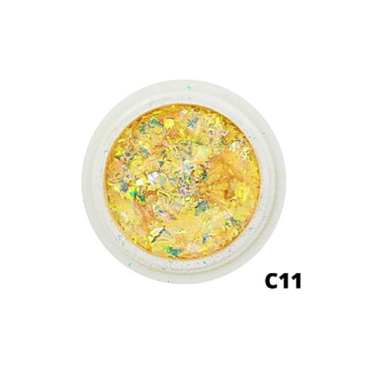 Foil De Glitter Cor: C11 - Dourado para unhas