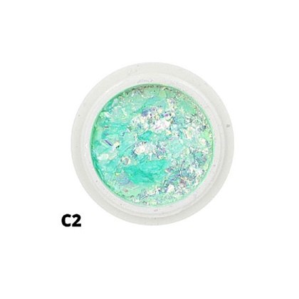 Foil De Glitter Cor: C2 - Verde