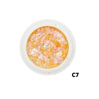 Foil De Glitter Cor: C7 - Laranja